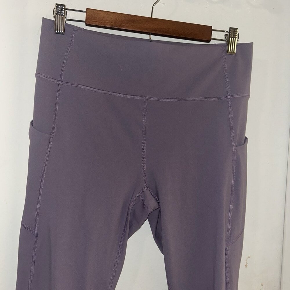 Fabletics Purple Powerluxe Hi-Waisted Athletic Sporty Workout Leggings Size XL - Picture 3 of 8